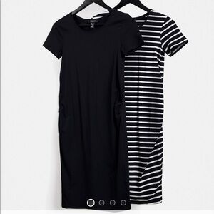 ASOS Maternity 2-pack jersey t-shirt dress